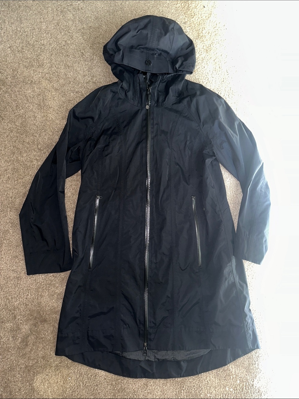 Black Lululemon Rain Jacket